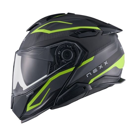 CASCO NEXX X.LIFETOUR PRO MILE GRIS Y AMARILLO