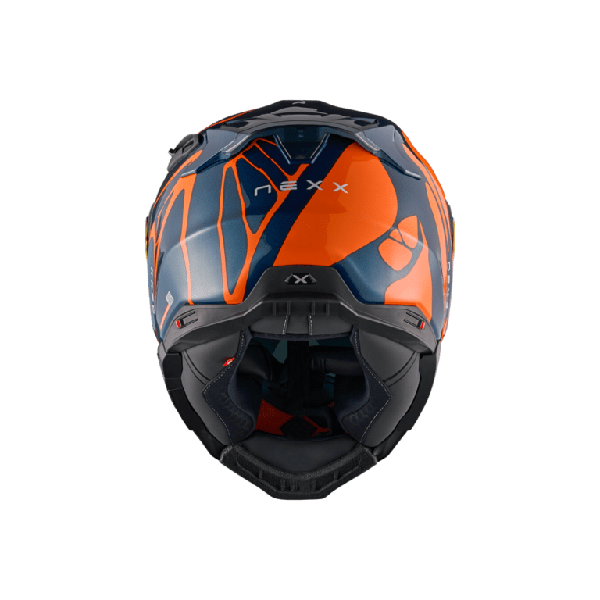CASCO NEXX X.WST3 B-SIDE BLUE TEAL Y NARANJA