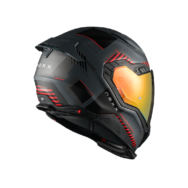 CASCO NEXX X.WST3 FLUENCE GRIS Y ROJO MATE