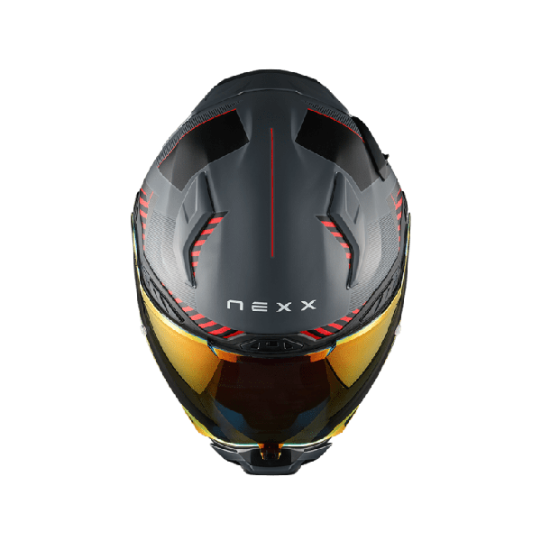 CASCO NEXX X.WST3 FLUENCE GRIS Y ROJO MATE