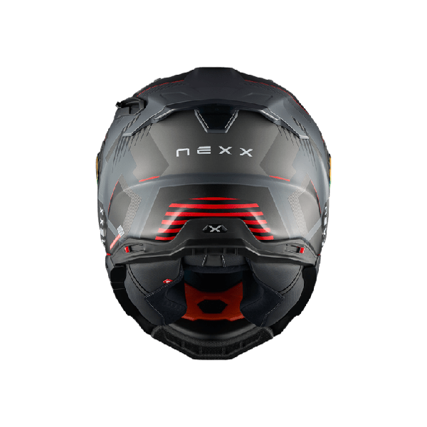 CASCO NEXX X.WST3 FLUENCE GRIS Y ROJO MATE