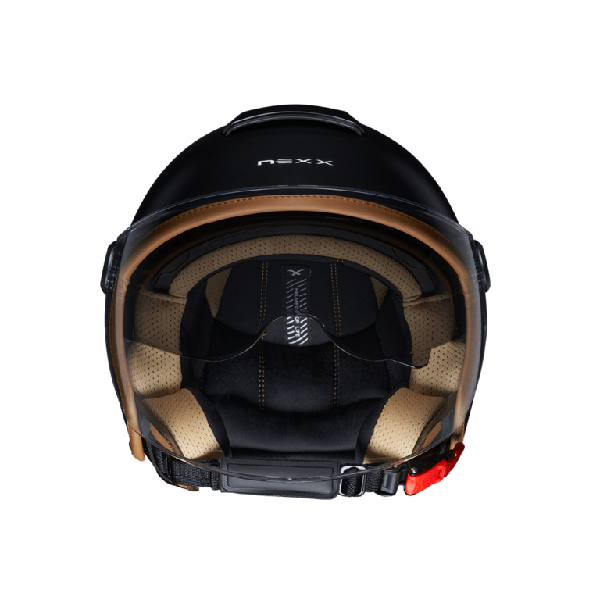 CASCO NEXX Y.10 SUNNY NEGRO MATE CAMEL