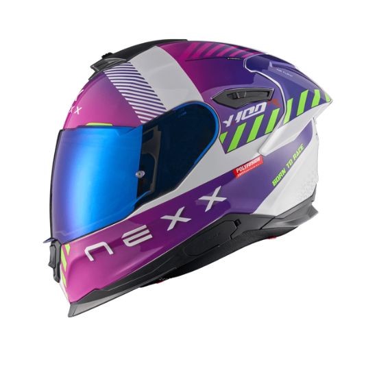 CASCO NEXX Y.100R FADE MORADO Y BLANCO
