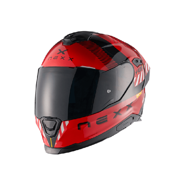 CASCO NEXX Y.100R FADE ROJO Y NEGRO MATE