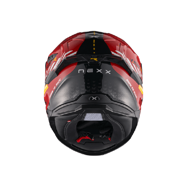 CASCO NEXX Y.100R FADE ROJO Y NEGRO MATE