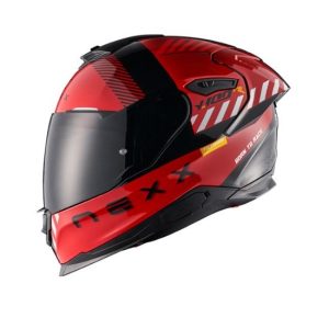 CASCO NEXX Y.100R FADE ROJO Y NEGRO MATE