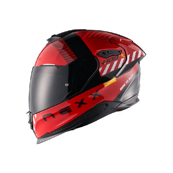 CASCO NEXX Y.100R FADE ROJO Y NEGRO MATE