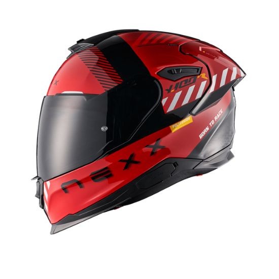 CASCO NEXX Y.100R FADE ROJO Y NEGRO MATE