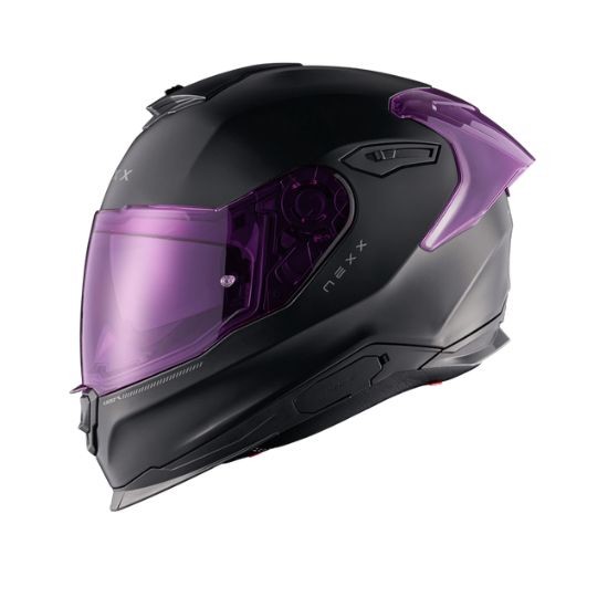 CASCO NEXX Y.100R SUBSONIC NEGRO Y PINK MATE