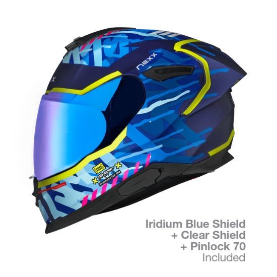 CASCO NEXX Y.100R URBANGRAM INDIGO AZUL MATE