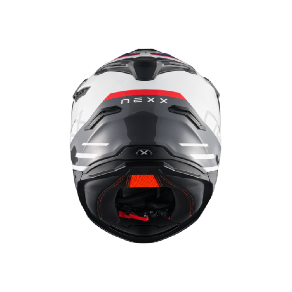 CASCO NEXX Y.TRAVL QUEST BLANCO, AZUL Y ROJO
