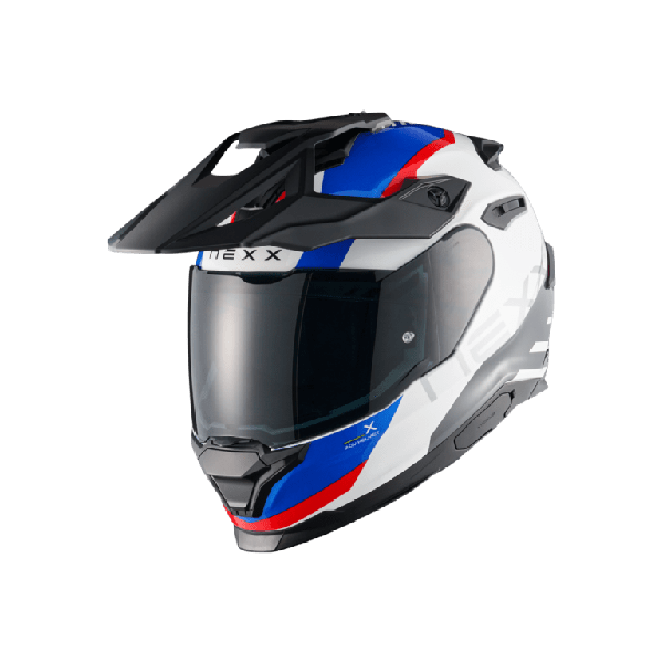 CASCO NEXX Y.TRAVL QUEST BLANCO, AZUL Y ROJO