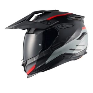 CASCO NEXX Y.TRAVL QUEST NEGRO Y ROJO
