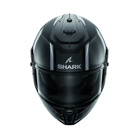 CASCO SHARK SPARTAN RS CARBON SHAWN CARBONO MATE Y PLATEADO