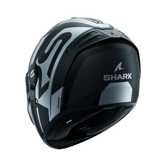 CASCO SHARK SPARTAN RS CARBON SHAWN CARBONO MATE Y PLATEADO