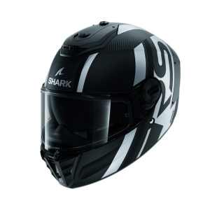 CASCO SHARK SPARTAN RS CARBON SHAWN CARBONO MATE Y PLATEADO