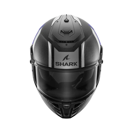 CASCO SHARK SPARTAN RS CARBON SHAWN MAT AZUL