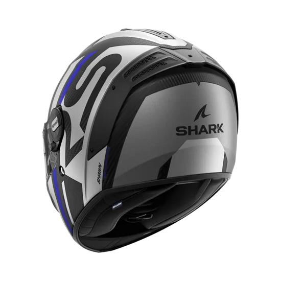 CASCO SHARK SPARTAN RS CARBON SHAWN MAT AZUL