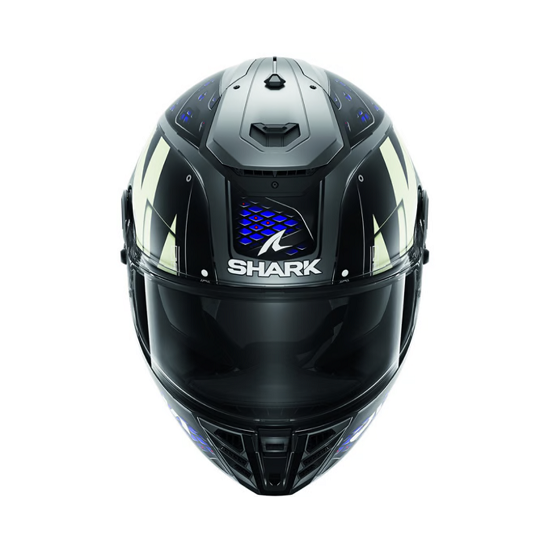 CASCO SHARK SPARTAN RS STINGREY NEGRO, GRIS Y AZUL