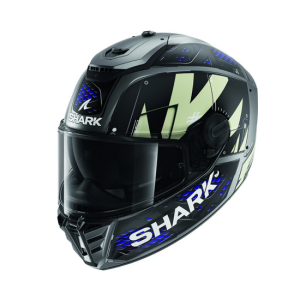 CASCO SHARK SPARTAN RS STINGREY NEGRO, GRIS Y AZUL