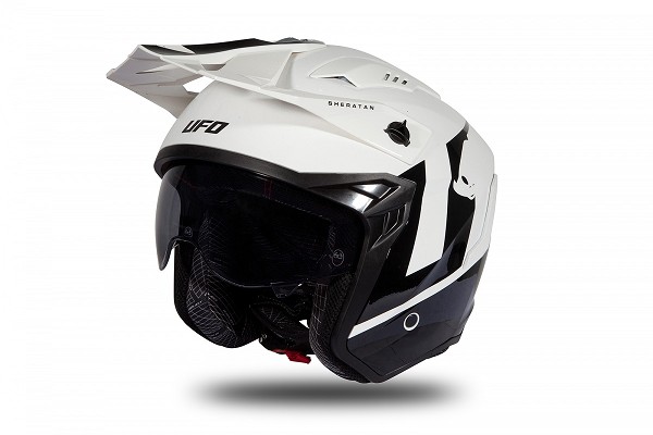 CASCO UFO SHERATAN BLANCO Y NEGRO