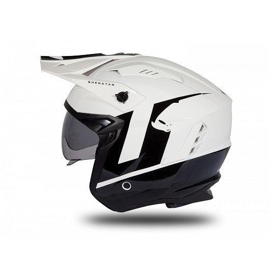 CASCO UFO SHERATAN BLANCO Y NEGRO