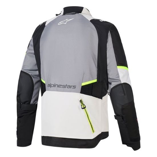 CHAQUETA ALPINESTARS ANDES V4 DRYSTAR® NEGRA, GRIS Y AMARILLA FLUOR