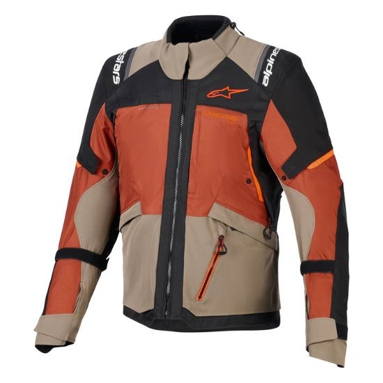 CHAQUETA ALPINESTARS ANDES V4 DRYSTAR® WALNUT RUST Y NEGRA