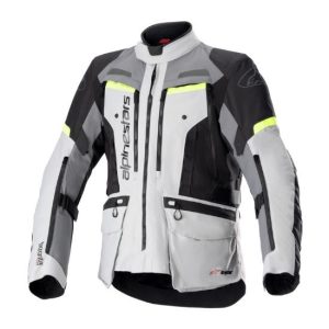 CHAQUETA ALPINESTARS BOGOTA PRO DRYSTAR® GRIS HIELO, GRIS OSCURO Y AMARILLO FLUO