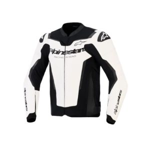 CHAQUETA ALPINESTARS GP FORCE V2 BLANCA Y NEGRA