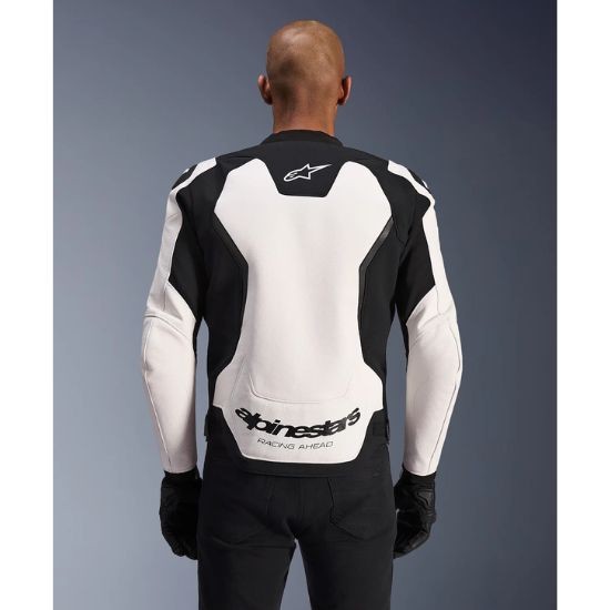CHAQUETA ALPINESTARS GP FORCE V2 BLANCA Y NEGRA
