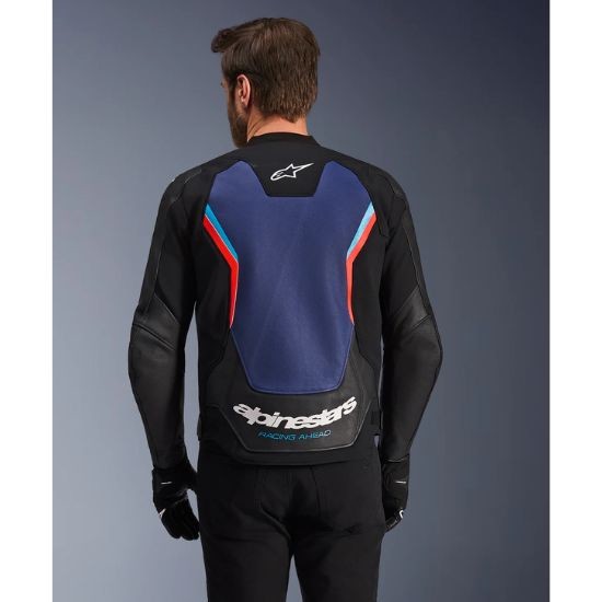 CHAQUETA ALPINESTARS GP FORCE V2 NEGRA Y AZUL