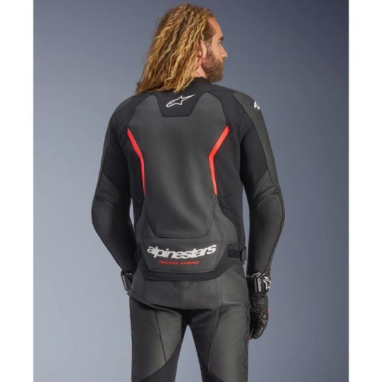 CHAQUETA ALPINESTARS GP FORCE V2 NEGRA Y ROJA
