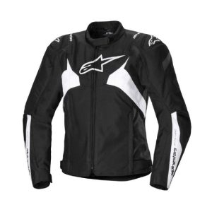 CHAQUETA ALPINESTARS IMPERMEABLE STELLA T-JAWS V4 NEGRA Y BLANCA