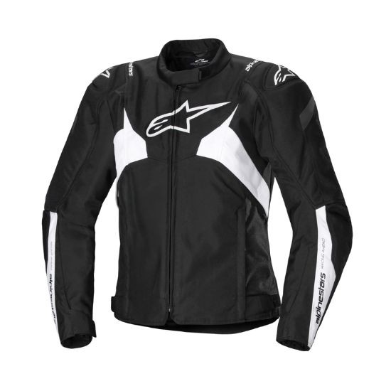 CHAQUETA ALPINESTARS IMPERMEABLE STELLA T-JAWS V4 NEGRA Y BLANCA