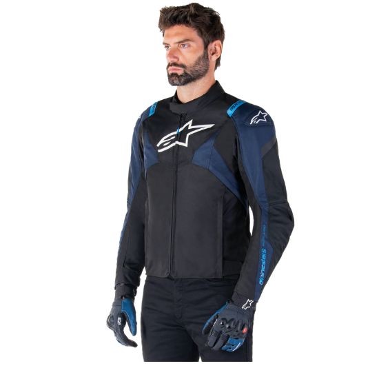 CHAQUETA ALPINESTARS IMPERMEABLE T-JAWS V4 AZUL