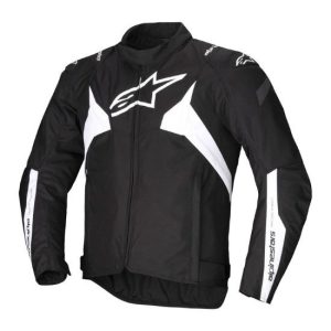 CHAQUETA ALPINESTARS IMPERMEABLE T-JAWS V4 NEGRA Y BLANCA