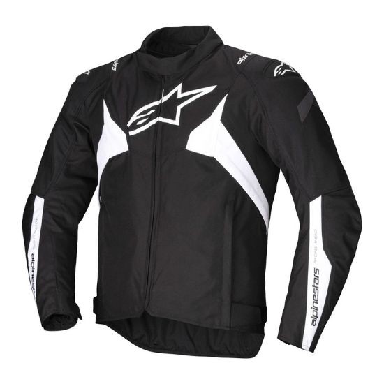 CHAQUETA ALPINESTARS IMPERMEABLE T-JAWS V4 NEGRA Y BLANCA