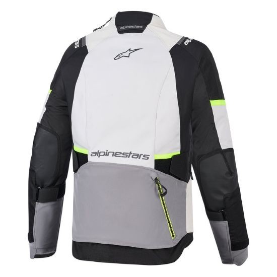 CHAQUETA ALPINESTARS STELLA ANDES V4 DRYSTAR® LADY GRIS, NEGRA Y AMARILLO FLUOR