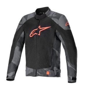 CHAQUETA ALPINESTARS T-SP X SUPERAIR GRIS CAMO Y ROJO