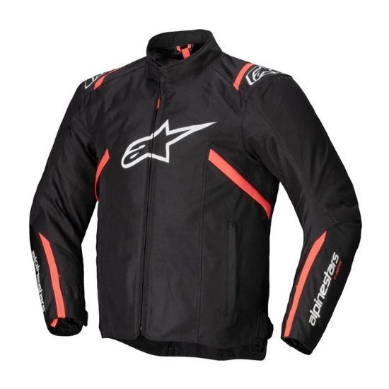 CHAQUETA ALPINESTARS T-SPS WATERPROOF NEGRA, BLANCA Y ROJA FLUO