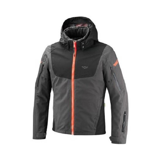 CHAQUETA IXON BURNING ANTRACITA, NEGRA Y ROJA
