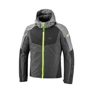 CHAQUETA IXON BURNING GRIS, NEGRA Y AMARILLA