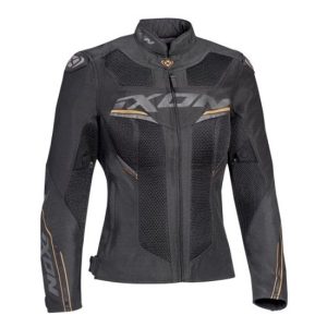 CHAQUETA IXON DRACO LADY ANTRACITA, NEGRA Y GOLD