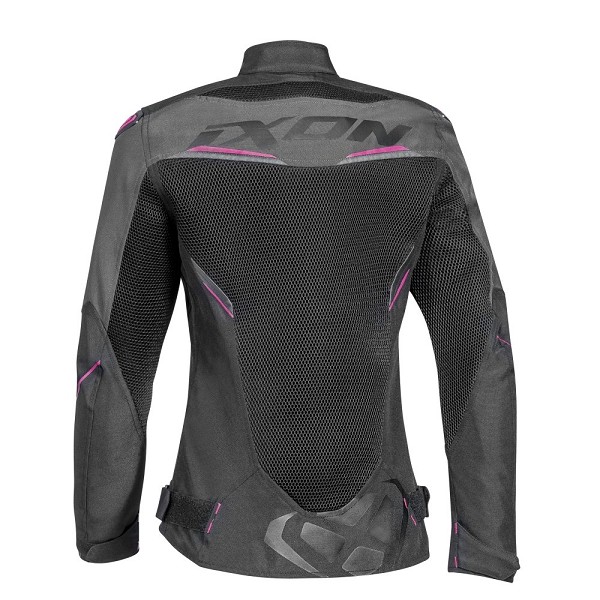 CHAQUETA IXON DRACO LADY NEGRA, ANTRACITA Y FUSHIA