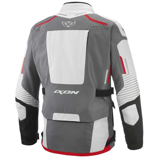 CHAQUETA IXON MIDGARD GRIS, NEGRA Y ROJA