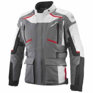 CHAQUETA IXON MIDGARD GRIS, NEGRA Y ROJA