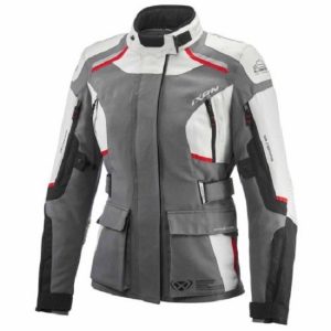 CHAQUETA IXON MIDGARD LADY GRIS, NEGRA Y ROJA