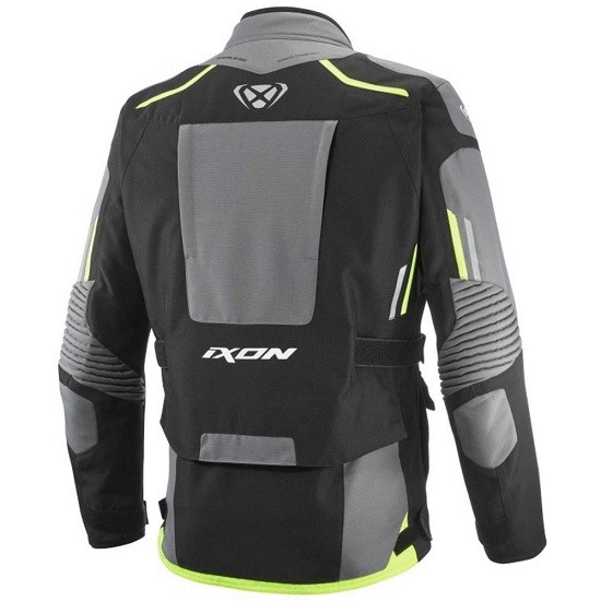CHAQUETA IXON MIDGARD NEGRA, GRIS Y AMARILLO FLUOR
