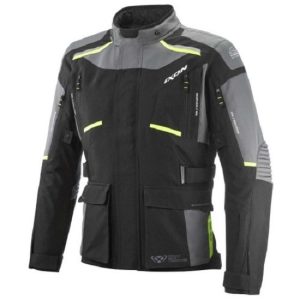 CHAQUETA IXON MIDGARD NEGRA, GRIS Y AMARILLO FLUOR
